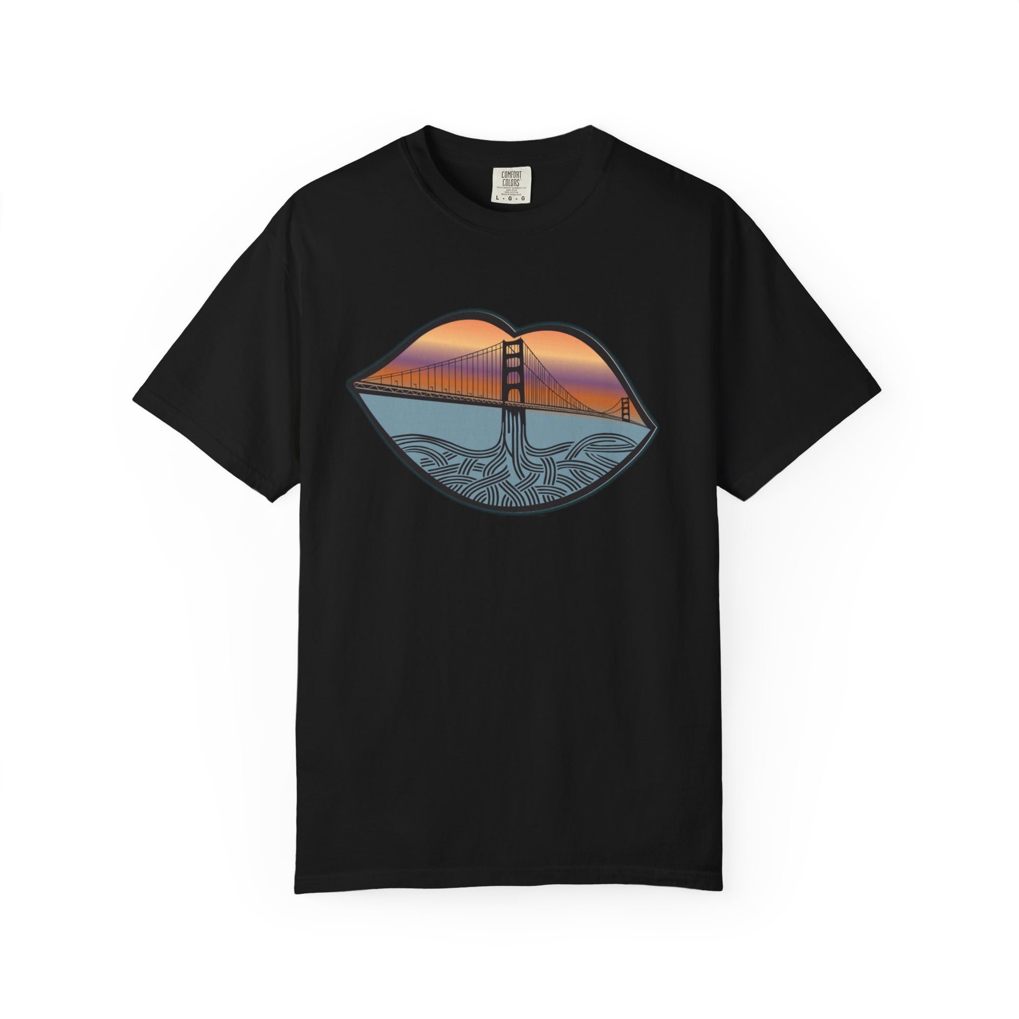 Sunset Lip Logo -Dyed T-shirt