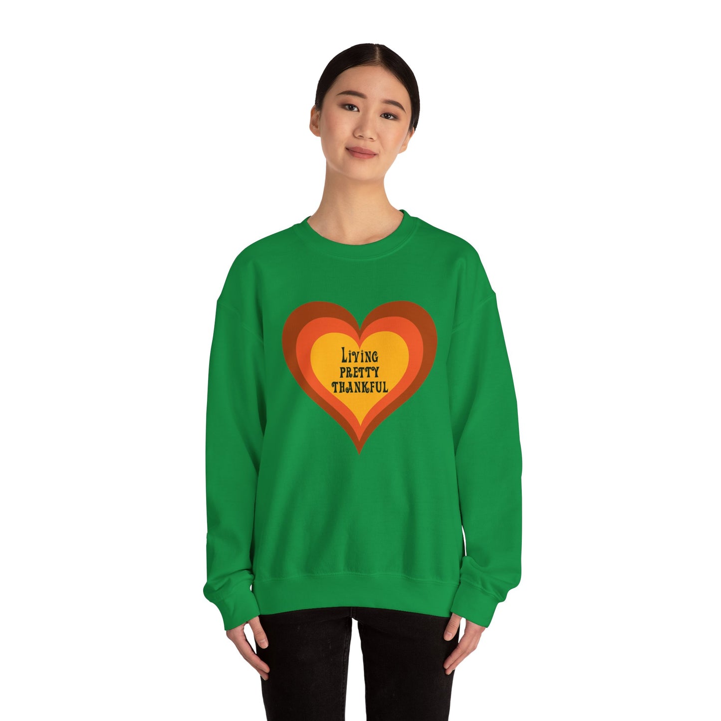 Living Pretty Thankful Heavy Blend™ Crewneck Sweatshirt