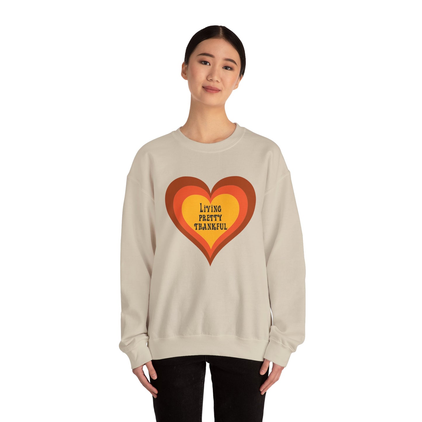 Living Pretty Thankful Heavy Blend™ Crewneck Sweatshirt