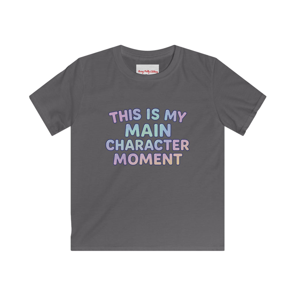 Main Character Back to School Kids Tee with Fun Design, Youth T-Shirt for Classroom, Summer Vibes, Gift for Students, Birthday Party, Playtime Wear