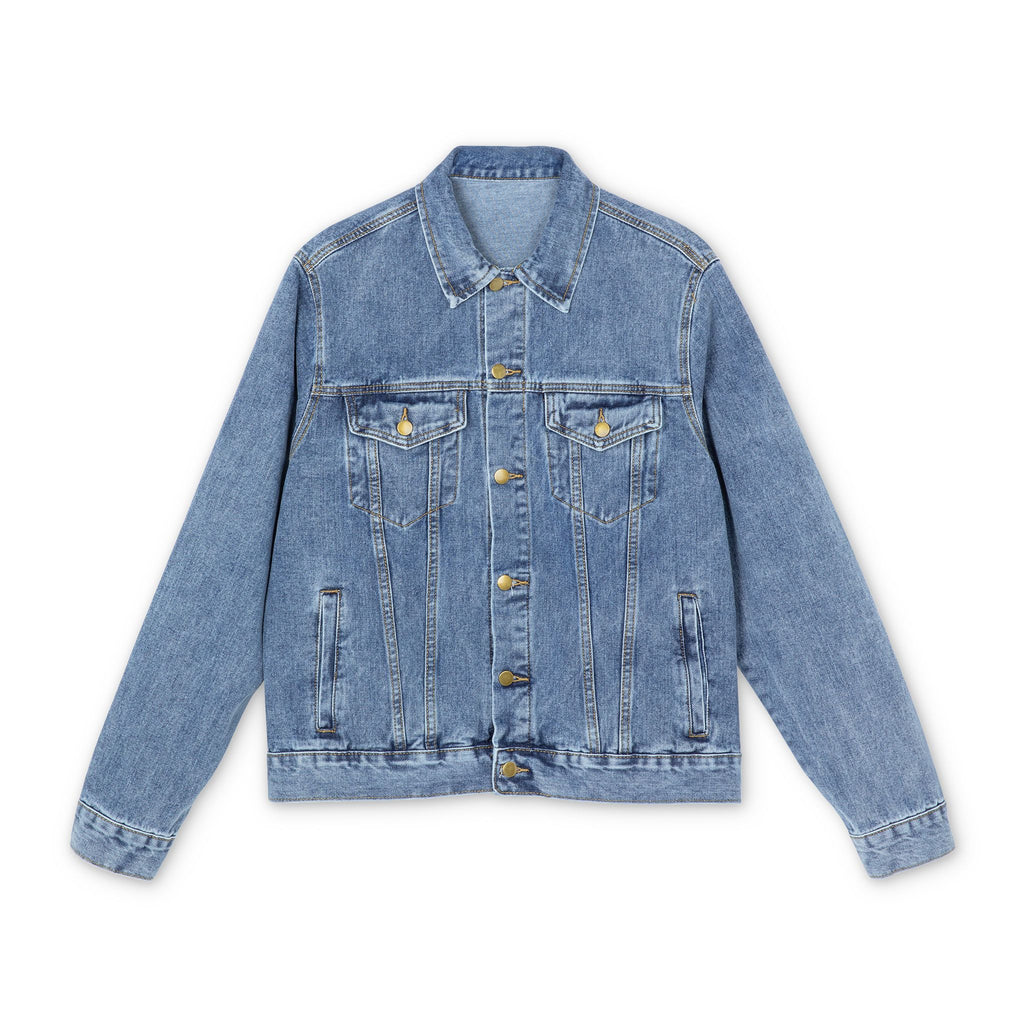 Denim Jacket with OutKast Back Patch — Retro Hip-Hop Graphic Coat