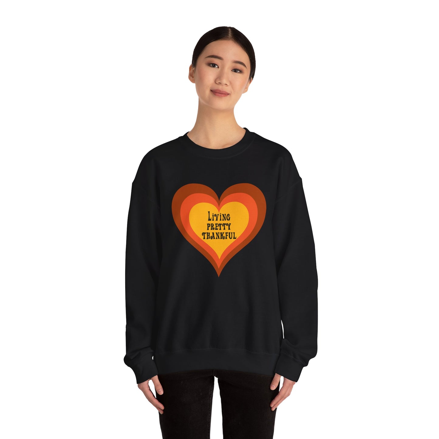 Living Pretty Thankful Heavy Blend™ Crewneck Sweatshirt