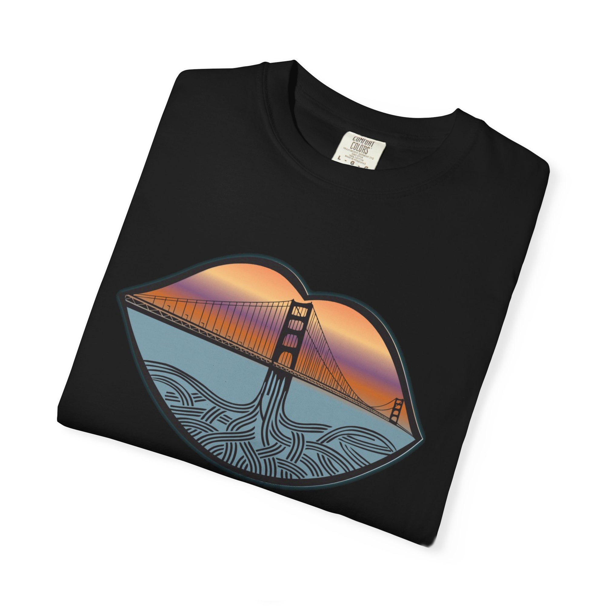 Sunset Lip Logo -Dyed T-shirt