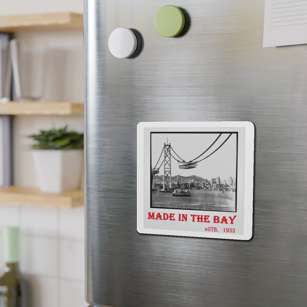 Made In the Bay Vintage Die-Cut Magnet