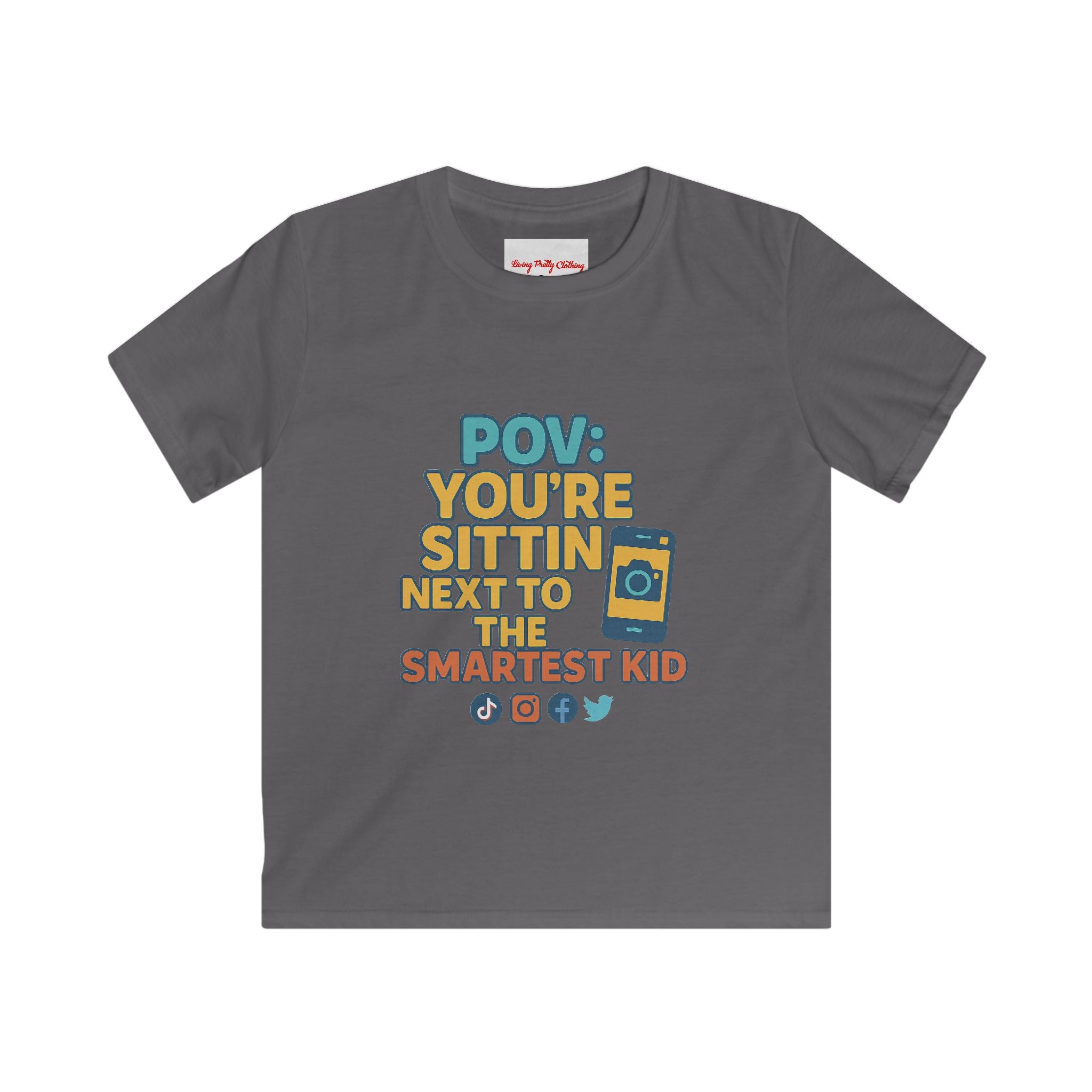 P.O.V. Back to School Kids Tee with Fun Design, Youth T-Shirt for Classroom, Summer Vibes, Gift for Students, Birthday Party, Playtime Wear