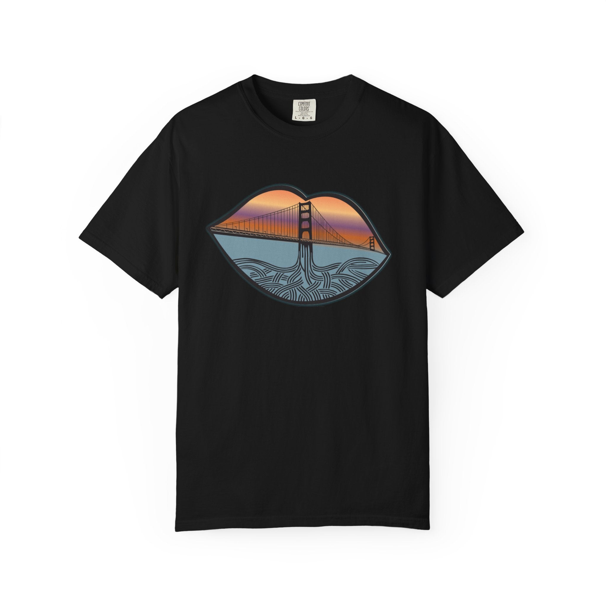 Sunset Lip Logo -Dyed T-shirt