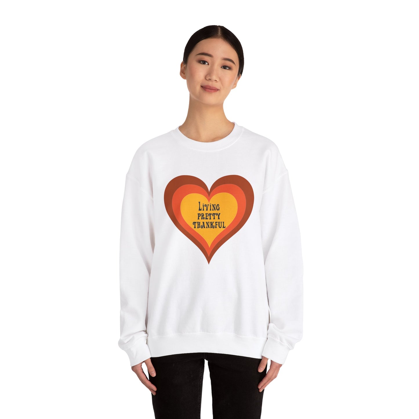 Living Pretty Thankful Heavy Blend™ Crewneck Sweatshirt