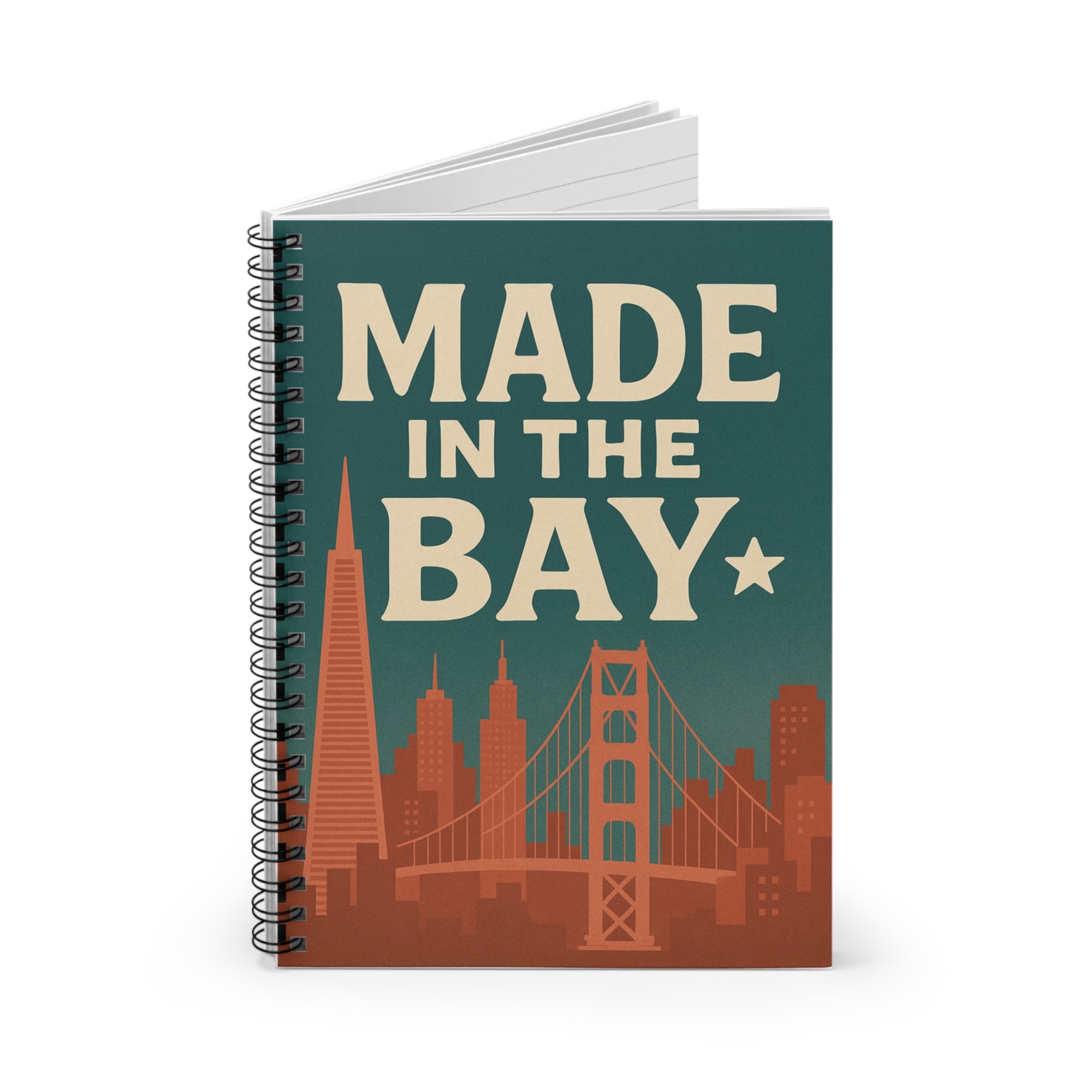 Made In Bay Spiral Notebook - Ruled Line