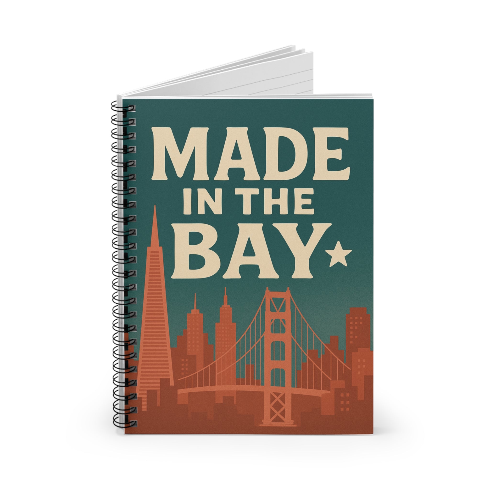 Made In Bay Spiral Notebook - Ruled Line